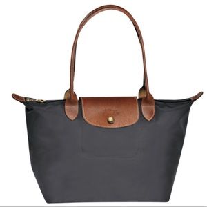 NWOT Longchamp Le Pliage Small Tote in Gunmetal